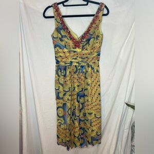 Kay Unger beaded cocktail dress